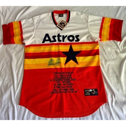 Maglia nolan ryan auto stat - maglia,